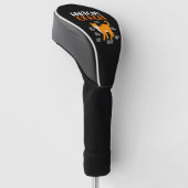 Grappige Tabby Kat Eigenaar Anatomie van een Kat Golfheadcover (Schuin)