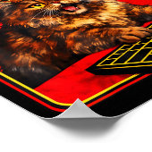 Grappige tabby kat welp moet gaan sarcastisch geze poster (Hoek)