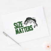 Grappige Tacklebox MAAT ZAKEN visser Ovale Sticker (Envelop)