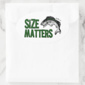 Grappige Tacklebox MAAT ZAKEN visser Ovale Sticker (Tas)