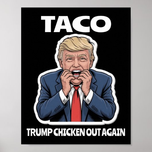 Grappige Taco Bang Trump Geeft Altijd Op Poster (Voorkant)