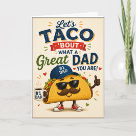 Grappige Taco ‘Bout een geweldige Vader Waardering Kaart
