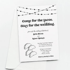 Grappige Taco bruiloft uitnodiging