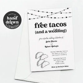 Grappige Taco bruiloft uitnodiging - Gratis Taco's