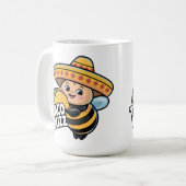 Grappige Taco Buzz Bumble Bee Koffiemok (Voorkant links)