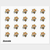 Grappige Taco Buzz Bumble Bee Ronde Sticker (Vel)