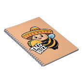 Grappige Taco Buzz Hommel Notitieboek (Rechterzijde)