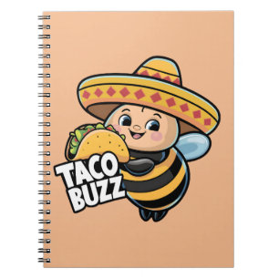 Grappige Taco Buzz Hommel Notitieboek