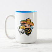 Grappige Taco Buzz Hommel Tweekleurige Koffiemok (Links)