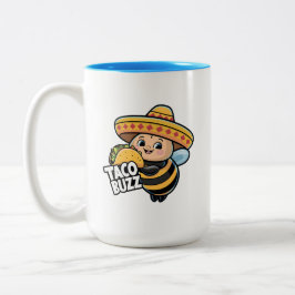 Grappige Taco Buzz Hommel Tweekleurige Koffiemok