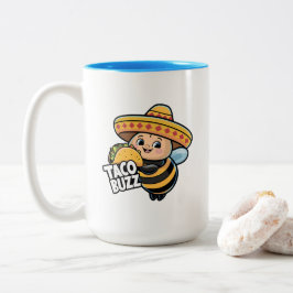Grappige Taco Buzz Hommel Tweekleurige Koffiemok