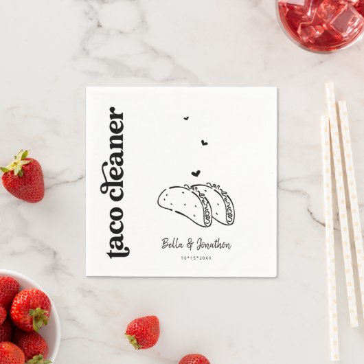 Grappige Taco Cleaner Bruiloft Servet (Insitu)