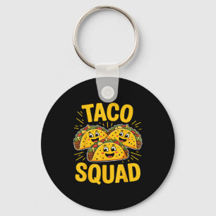 Grappige taco-club schattige Mexicaanse liefhebber Sleutelhanger