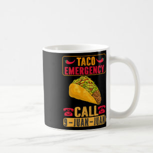 Grappige Taco Emergency Cinco de Mayo Mannen Vrouw Koffiemok