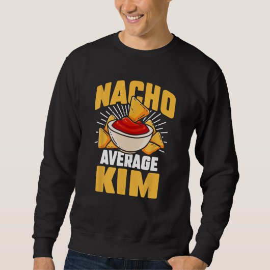 Grappige Taco Gepersonaliseerde Naam Nacho Gemidde Trui (Voorkant)