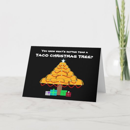 Grappige Taco kerstboom Kaart (Voorkant)