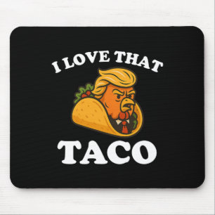 Grappige Taco Kip Taco Trump Gibt Altijd Op Muismat