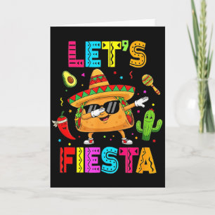 Grappige Taco Laat Feestfeest Cinco De Mayo Sfeer  Kaart