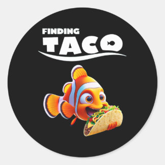 Grappige taco-liefhebber Cinco De Mayo Mexicaan1  Ronde Sticker