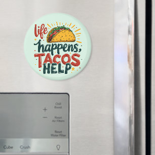 Grappige Taco Liefhebber Fiesta Foodie Humor Kunst Magneet