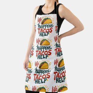 Grappige Taco Liefhebber Fiesta Foodie Humor Kunst Schort