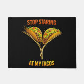 Grappige taco liefhebber stop met staren deurmat (Voorkant)