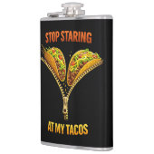 Grappige taco liefhebber stop met staren heupfles (Links)