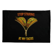 Grappige taco liefhebber stop met staren kussensloop (Achterkant)