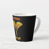 Grappige taco liefhebber stop met staren latte mok (Rechterhoek)