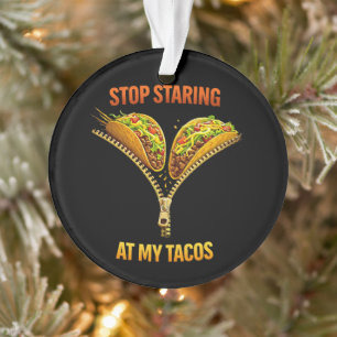 Grappige taco liefhebber stop met staren ornament