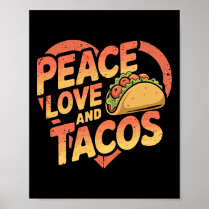 Grappige Taco Mexicaans Eten Liefhebber Cinco De M Poster