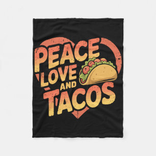 Grappige Taco Mexicaanse Food Lover Cinco de Mayo Fleece Deken