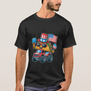 Grappige Taco Monster Truck met ijs 4e van T-shirt