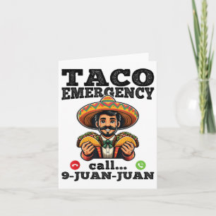 Grappige Taco noodoproep 9 Juan voor Cinco de Kaart