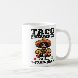 Grappige Taco noodoproep 9 Juan voor Cinco de Koffiemok