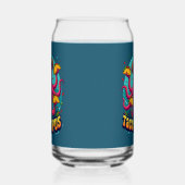 Grappige Taco Octopus Cartoon Food Pun Blikvorm Glas (Links)