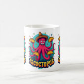 Grappige Taco Octopus Cartoon Food Pun Koffiemok (Center)