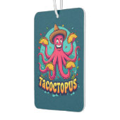 Grappige Taco Octopus Cartoon Food Pun Luchtverfrisser (Links)