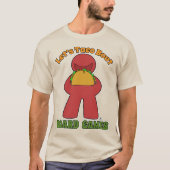Grappige Taco Over Bordspellen Meeple Art T-shirt (Voorkant)