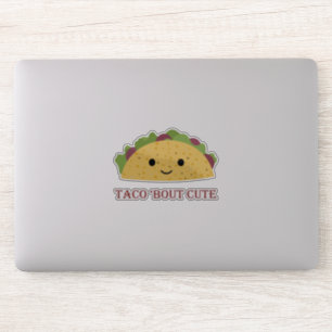 Grappige Taco over Schattigee Taco Pun en Schattig Sticker