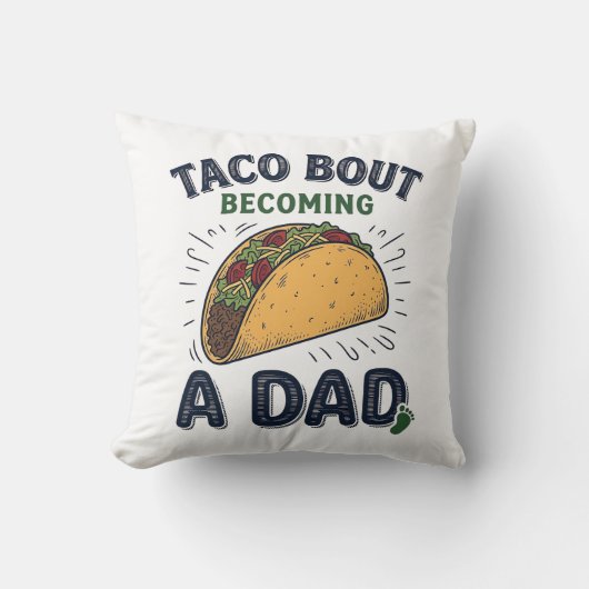 Grappige Taco Over Worden Vader Zwangerschapsaanko Kussen (Voorkant)