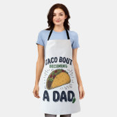 Grappige Taco Over Worden Vader Zwangerschapsaanko Schort (Gedragen)