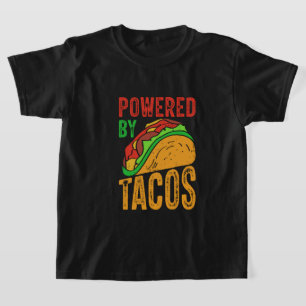 Grappige taco power woordkunst t-shirt