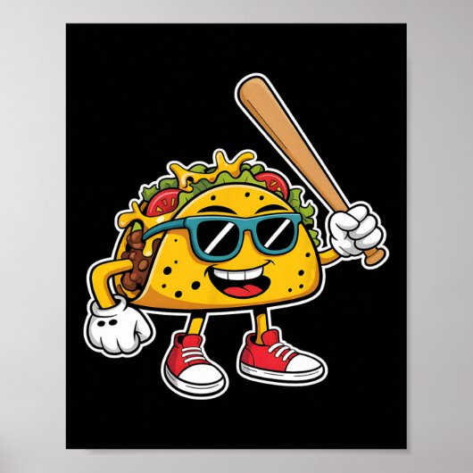 Grappige Taco Speelt Verkoop Mexicaanse Cinco De M Poster (Voorkant)