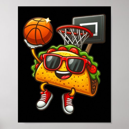 Grappige Taco spelen Sketel Mexicaanse Cinco de Ma Poster (Voorkant)