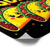 Grappige Taco Squad Cinco De Mayo Mexicaans Eetfes Poster (Hoek)