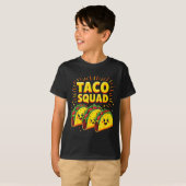Grappige Taco Squad Cinco De Mayo Mexicaans Eetfes T-shirt (Voorkant volledig)