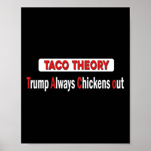 Grappige Taco Theorie Overstemt Altijd Kip Uit Tac Poster
