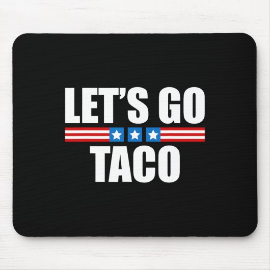 Grappige Taco Trump altijd kippen uit - 4 juli Muismat (Voorkant)