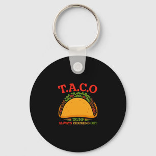 Grappige Taco Trump Kijkt Altijd Weg T.a.c.o 2  Sleutelhanger